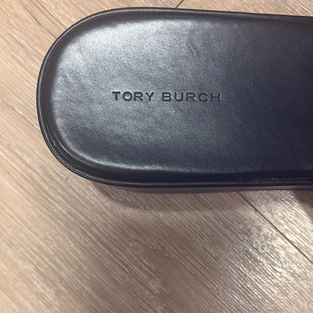 Tory Burch Black Logo Thong Sandals *13M*